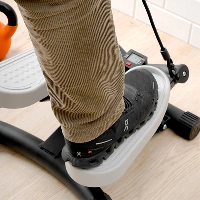 Gambar Kinetic Mini Stepper Dengan Resistance Band - Hitam