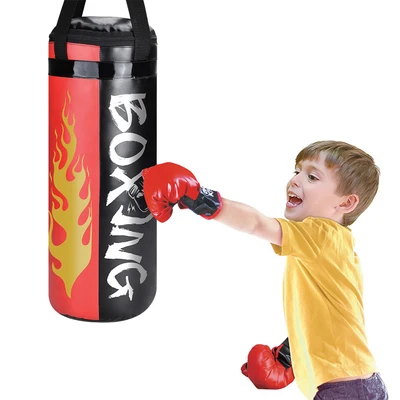 Gambar Paso Set Punching Bag Dengan Musik - Merah/hitam