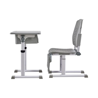 Gambar Informa Bella Set Meja & Kursi Sekolah Reclined - Abu-Abu