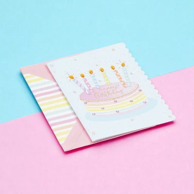 Gambar Ataru Kartu Ucapan Birthday 6 Candle - Mix