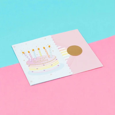 Gambar Ataru Kartu Ucapan Birthday 6 Candle - Mix