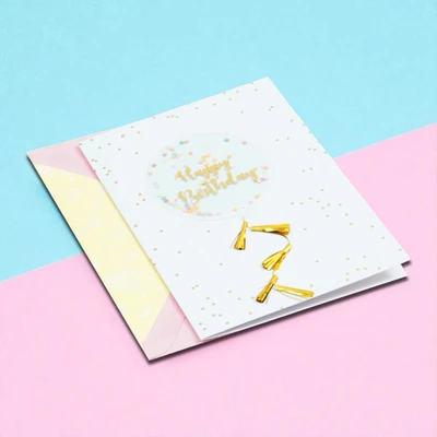 Gambar Ataru Kartu Ucapan Birthday Baloon Confetti - Mix