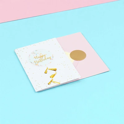 Gambar Ataru Kartu Ucapan Birthday Baloon Confetti - Mix