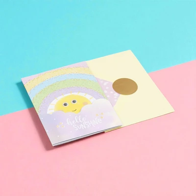 Gambar Ataru Kartu Ucapan Newborn Baby Sunrise Holographic - Mix