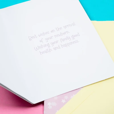 Gambar Ataru Kartu Ucapan Newborn Baby Sunrise Holographic - Mix