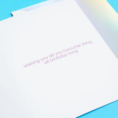 Gambar Ataru Kartu Ucapan Birthday Hologram Unicorn - Mix