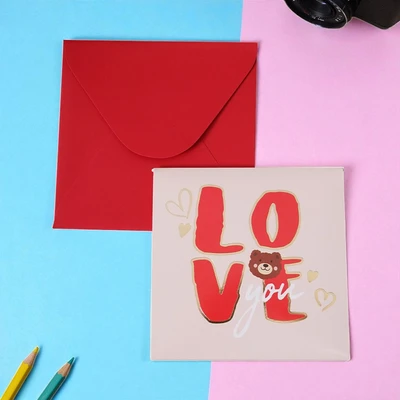 Gambar Ataru Kartu Ucapan Love Pop Up Random