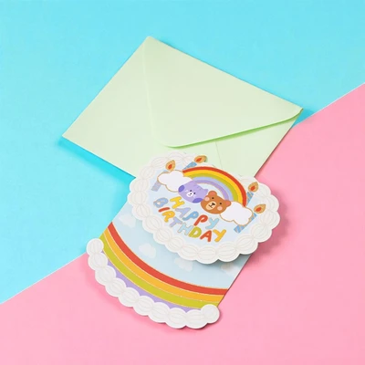 Gambar Ataru Kartu Ucapan Birthday Cut Out Cake Random