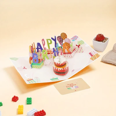 Gambar Ataru Kartu Ucapan Birthday dengan Musik & Tiupan Lilin - Mix