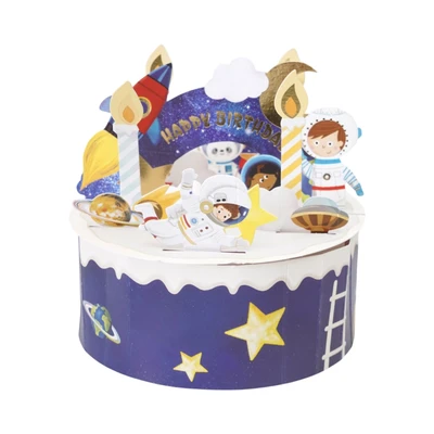 Gambar Ataru Kartu Ucapan Birthday Pop Up Cut Out Cake Random