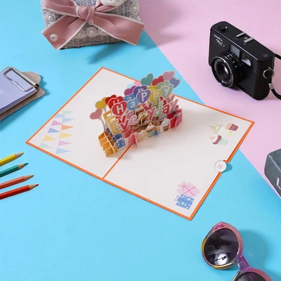 Gambar Ataru Kartu Ucapan Pop Up Stand Random