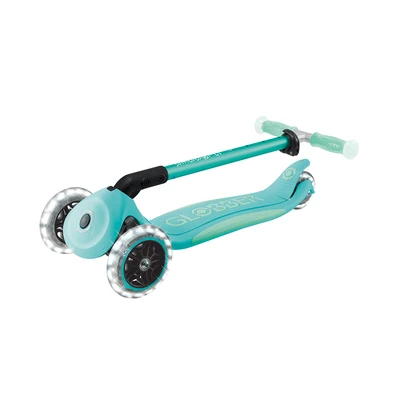 Gambar Globber Skuter Elite Glow Dengan Lampu - Hijau Mint