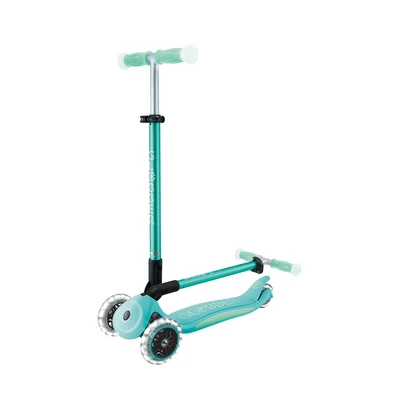 Gambar Globber Skuter Elite Glow Dengan Lampu - Hijau Mint