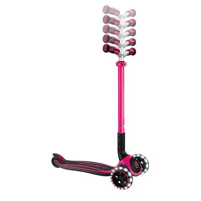 Gambar Globber Skuter Ace Dengan Lampu - Pink Fuchsia