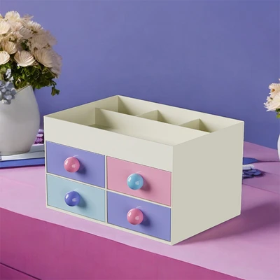 Gambar Stora Clown Organizer Meja Dengan 4 Laci 21x14.2x12.2 cm - Mix
