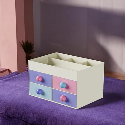 Gambar Stora Clown Organizer Meja Dengan 4 Laci 21x14.2x12.2 cm - Mix