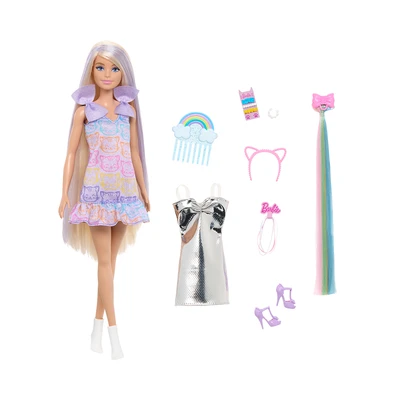 Gambar Barbie Set Boneka Fun & Fancy Blonde Hair - Mix