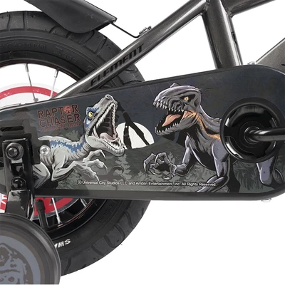 Gambar Element Bike 12 Inch Sepeda Anak Jurassic World Raptor - Abu-Abu