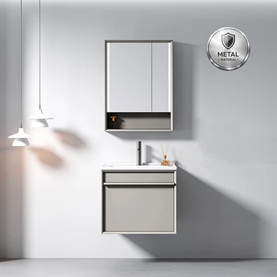 Gambar Informa Berlin Set Kabinet Kamar Mandi 60 cm - Abu-Abu
