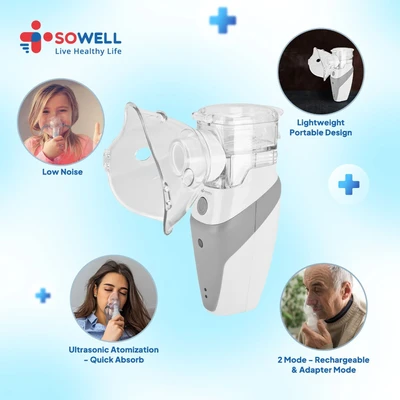 Gambar Sowell Portable Mesh Nebulizer 10 ml - Putih
