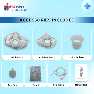 Gambar Sowell Portable Mesh Nebulizer 10 ml - Putih