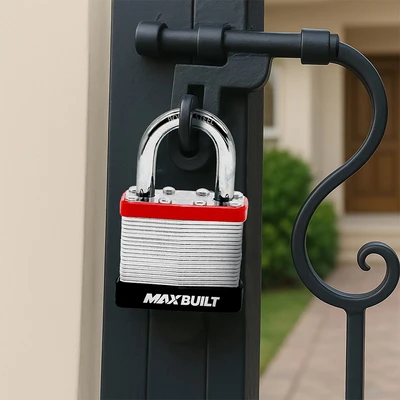 Gambar Maxbuilt Gembok Boron Shackle 4 cm - Silver