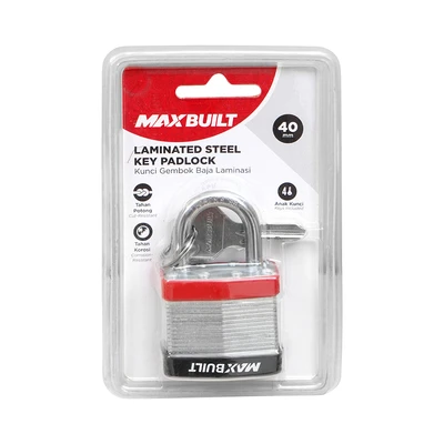 Gambar Maxbuilt Gembok Boron Shackle 4 cm - Silver