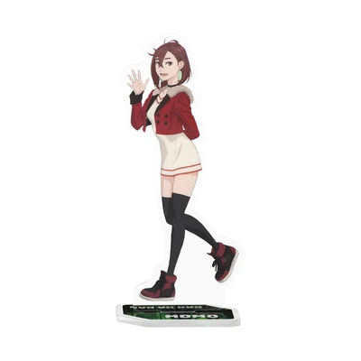 Gambar Kabao Dandadan Miniatur Dekorasi Stand Akrilik Momo Ayase - Merah Maroon