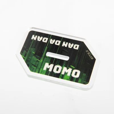 Gambar Kabao Dandadan Miniatur Dekorasi Stand Akrilik Momo Ayase - Merah Maroon