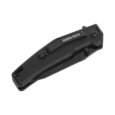 Gambar Swiss Tech 3.5 inch Pisau Saku Lipat - Hitam