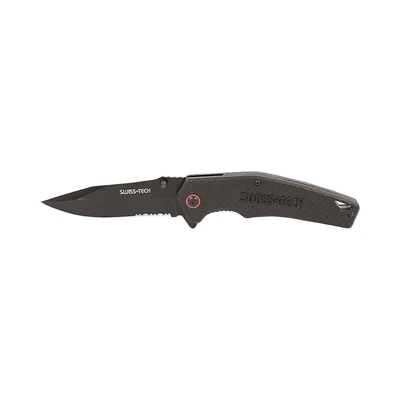 Gambar Swiss Tech 4 inch Pisau Saku Lipat - Hitam