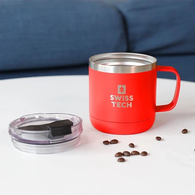 Gambar Swiss Tech Mug Vacuum Flask Stainless Steel 413 ml - Merah