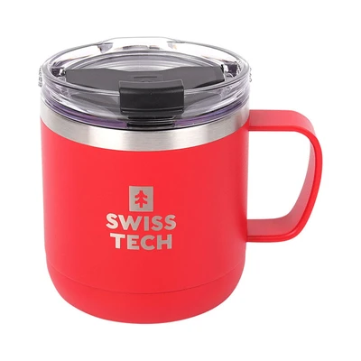 Gambar Swiss Tech Mug Vacuum Flask Stainless Steel 413 ml - Merah