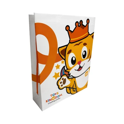 Gambar Toys Kingdom Tas Belanja Tiggi Small - Putih/Oranye