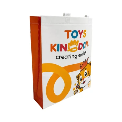 Gambar Toys Kingdom Tas Belanja Tiggi Small - Putih/Oranye