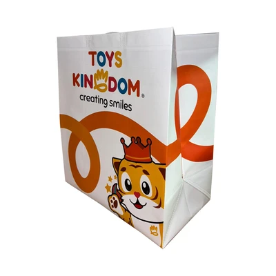 Gambar Toys Kingdom Tas Belanja Tiggi Medium - Putih/oranye