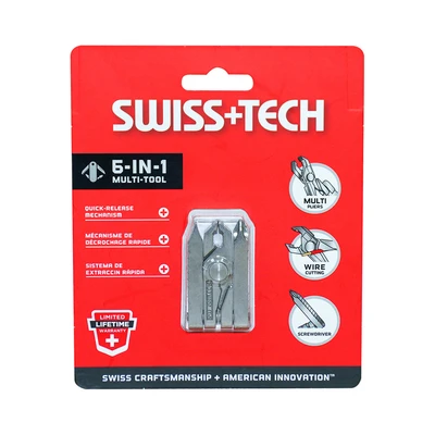 Gambar Swiss Tech Tang Serbaguna Micro Tech 6 in 1 - Silver