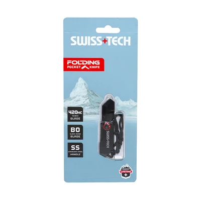 Gambar Swiss Tech Pisau Lipat Mini 1.25 Inch - Hitam