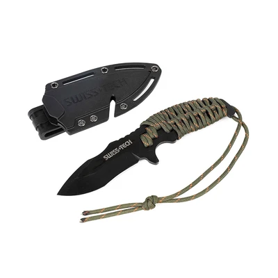 Gambar Swiss Tech Pisau Fixed Blade 3.25 Inch - Hitam