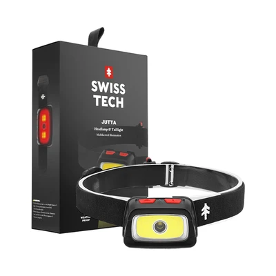 Gambar Swiss Tech Senter Kepala Rechargeable ST032022 - Hitam