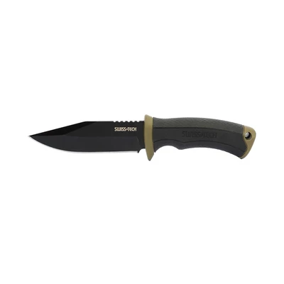 Gambar Swiss Tech Pisau Fixed Blade 4.8 Inch - Hitam