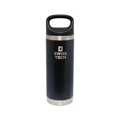 Gambar Swiss Tech Botol Vacuum Flask Stainless Steel 532 ml - Hitam