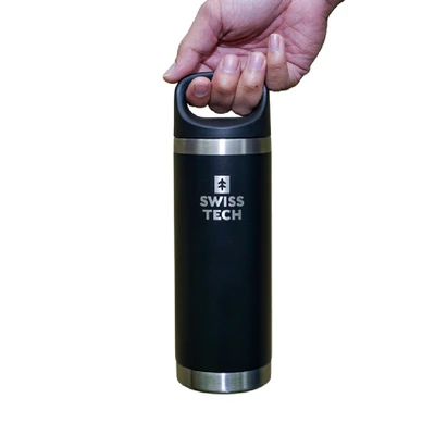 Gambar Swiss Tech Botol Vacuum Flask Stainless Steel 532 ml - Hitam