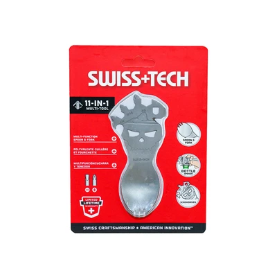 Gambar Swiss Tech Alat Saku Serbaguna 11 In 1 - Silver