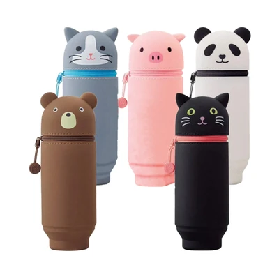 Gambar Lihit Lab Tempat Pensil Stand Bear Big - Cokelat