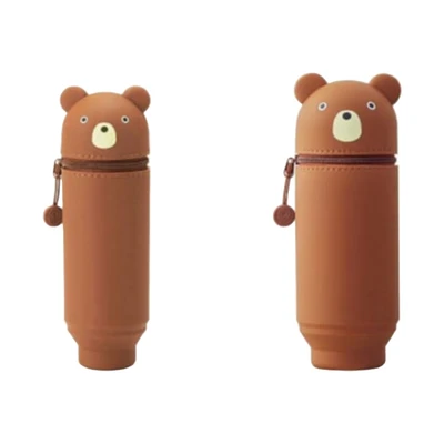 Gambar Lihit Lab Tempat Pensil Stand Bear Big - Cokelat