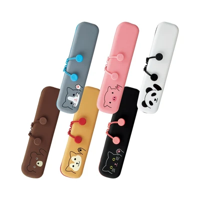 Gambar Lihit Lab Pouch Zipper Slim Pig - Pink