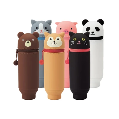 Gambar Lihit Lab Tempat Pensil Stand Dog - Krem Beige