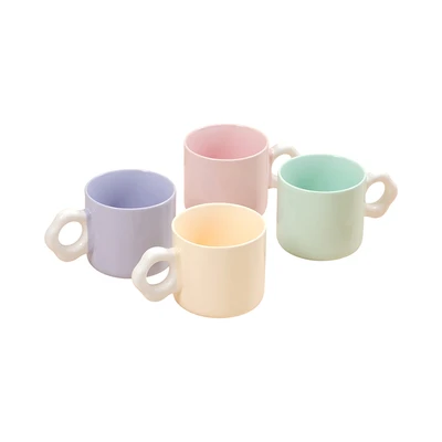 Gambar Appetite Freesia Mug Porcelain 300 ml Set 4 pcs - Mix