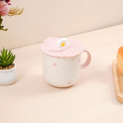 Gambar Appetite Florie Mug Porcelain Dengan Tutup 380 ml Set 3 pcs - Mix